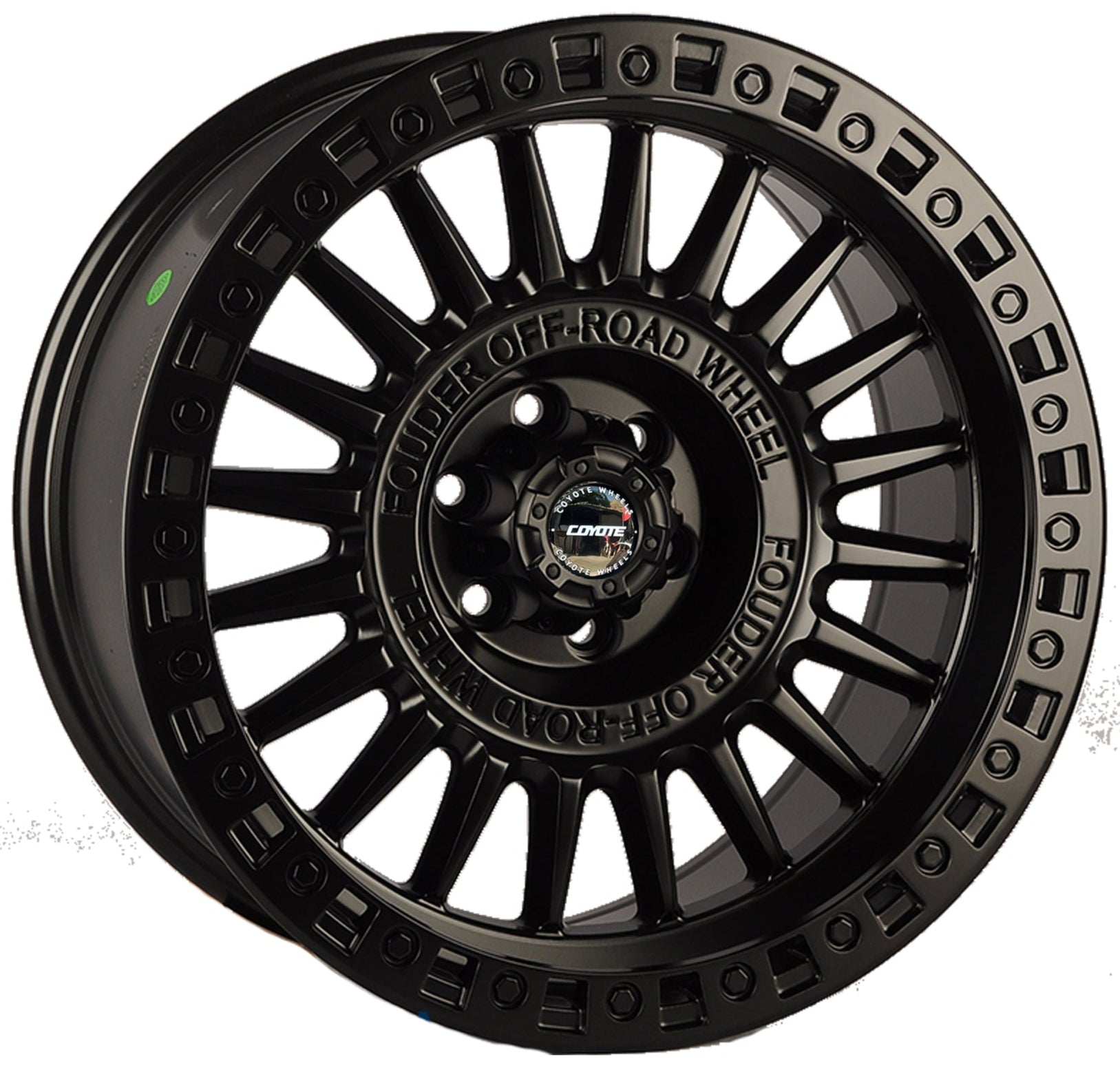 Coyote Wheels Spoked Aro 17×9 6×139 Offset 0 Ranger/Hilux/L200 (SET 4 LLANTAS)