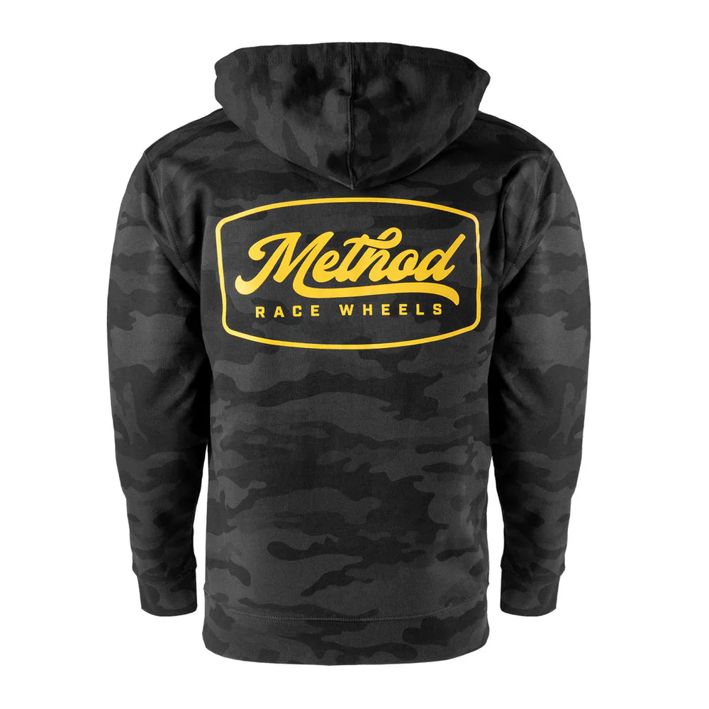Poleron Method Camo Script Badge Pullover Hoodie